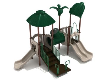 Continuous Canopy Tree House Themed Commercial Playground System 1