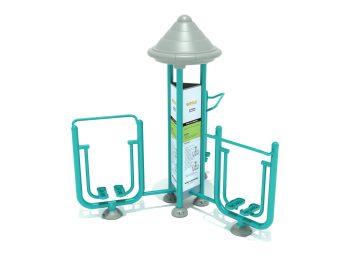 Royal Triple Station Sky Walker Commercial Outdoor Fitness Equipment 2