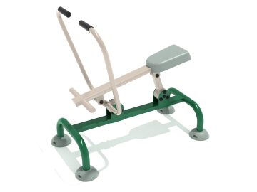 Single Station Rower Commercial Outdoor Fitness Equipment 2