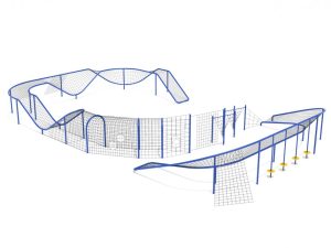 Spacewalk Course Commercial Playground Net Climber 1