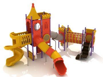Fortnight Festival Castle Themed Commercial Playground Structure 2