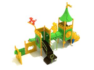 May Day Market Castle Themed Commercial Playground Structure 1