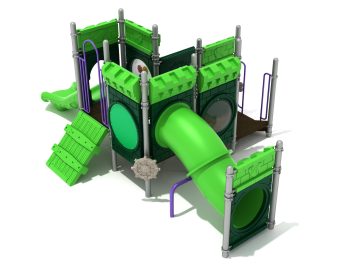 Teetotum Turret Castle Themed Commercial Playground Structure 1