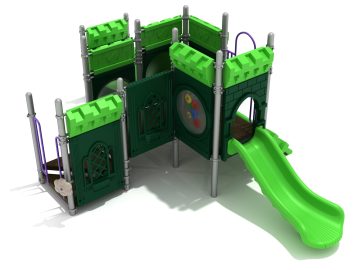 Teetotum Turret Castle Themed Commercial Playground Structure 2