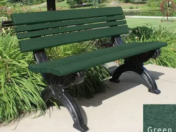 Cambridge 4 Backed Bench Outdoor Site Furniture (3)