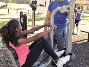 Leg Press Mount Outdoor Fitness Station (2)