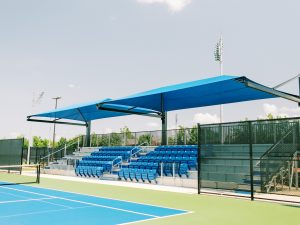 suspended cantilever commercial rectangle shade structure (2)