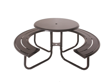 36 Acadia Round Portable Table with Solid Top