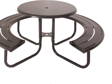 36 Acadia Round Portable Table with Solid Top2