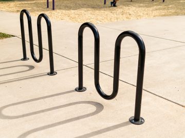 Wave Bike Rack, 2 Hump, Surface Mount