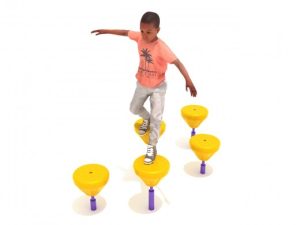 Pebble Balance Course Commercial Kids Outdoor Gym Playground Structure (5)